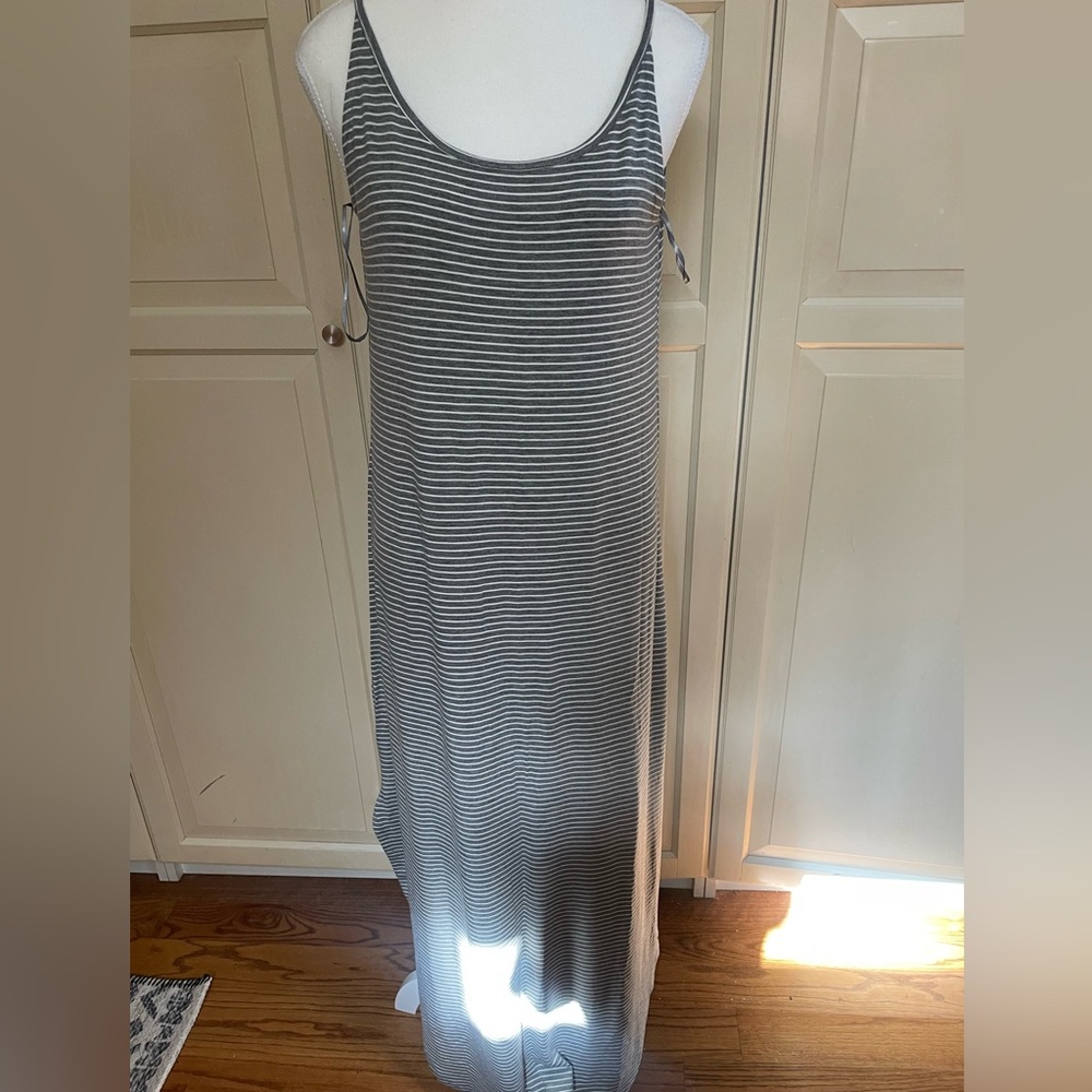 Cable and gauge maxi dress